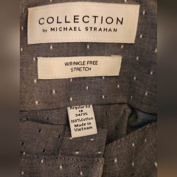 Collection by Michael Strahan Men's 18 34/35 Regular Fit Long Sleeve Shirt - Picture 10 of 11